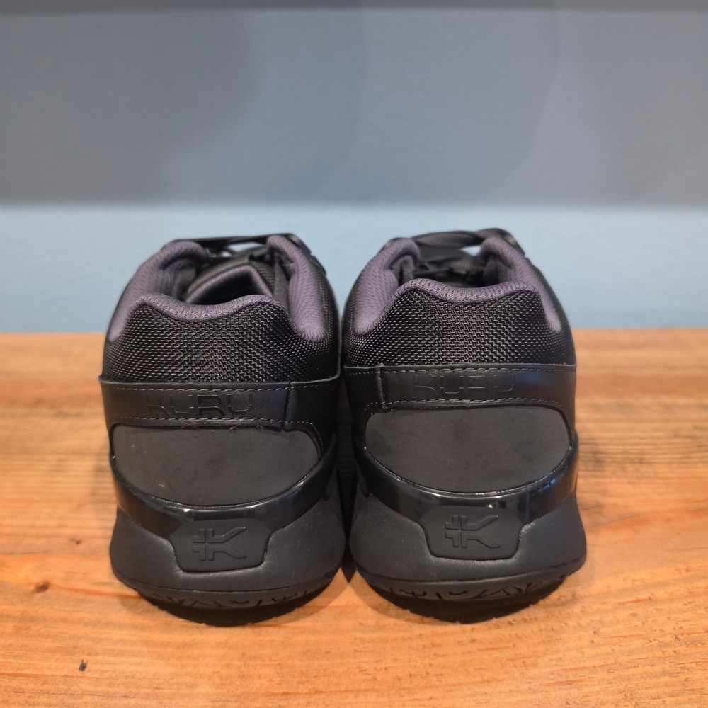 Kuru Womens Kinetic Sneakers Black Leather Anti-Slip Work Shoes 10W - Picture 5 of 11